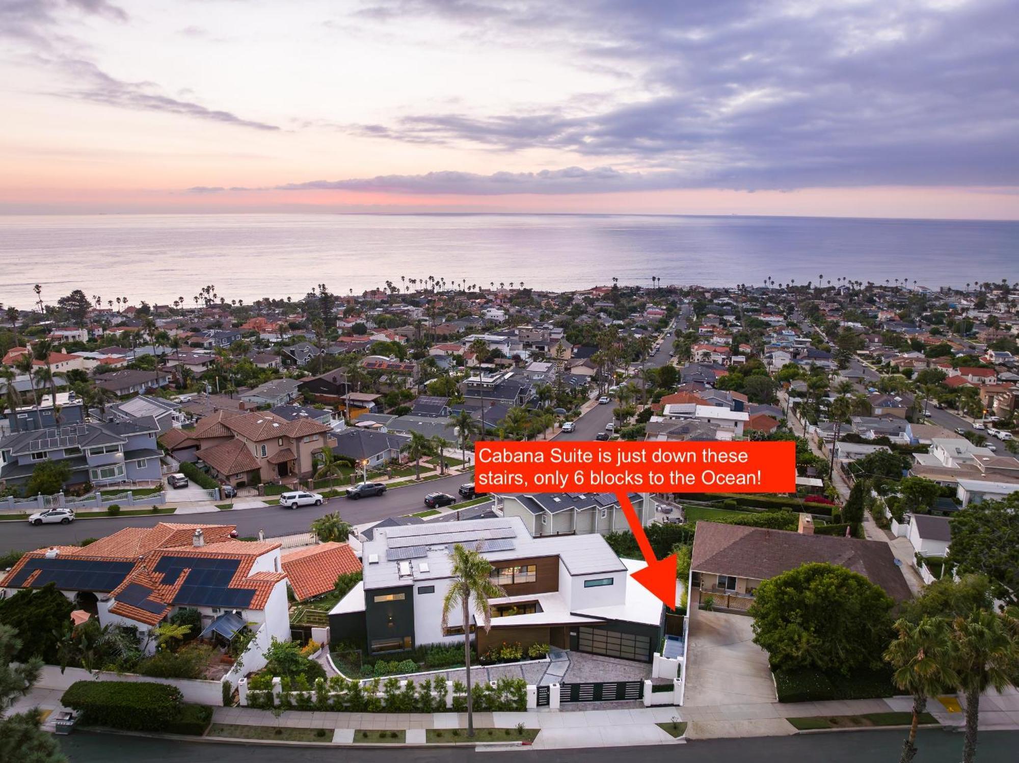 Contemporary Ocean Sunset Views With Firepit Pt Loma Close To Plnu サンディエゴ エクステリア 写真
